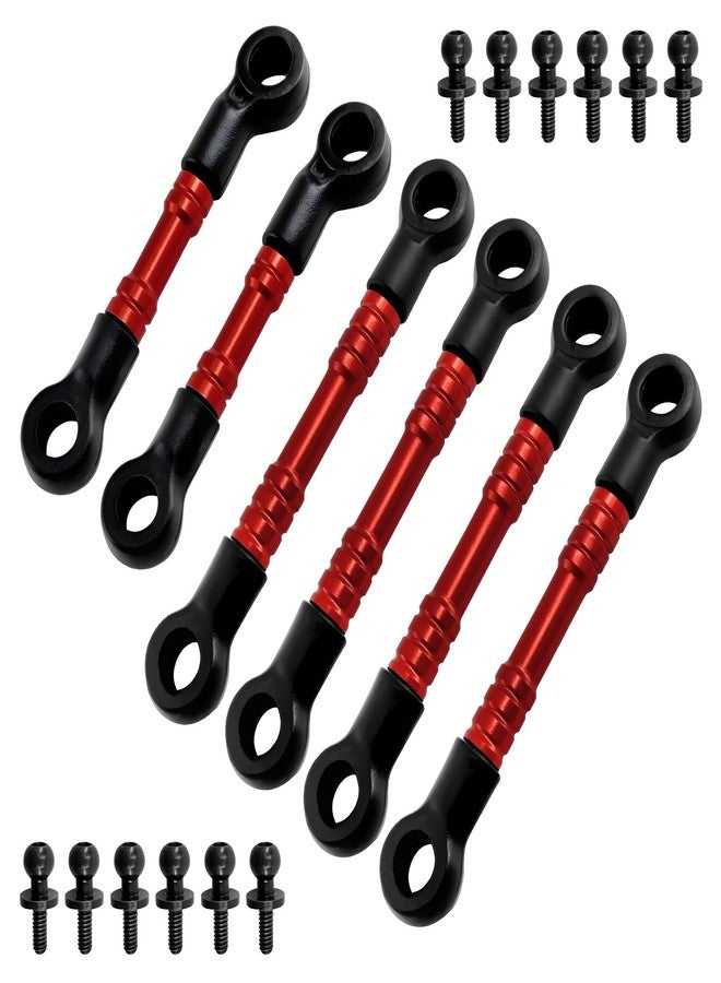FSDKEDUF Aluminum Metal Link Set for Losi Micro-B & Micro-T - Durable CNC Upgrade Parts RC Car Accessories for Performance & Replacement (Red) - Image 3